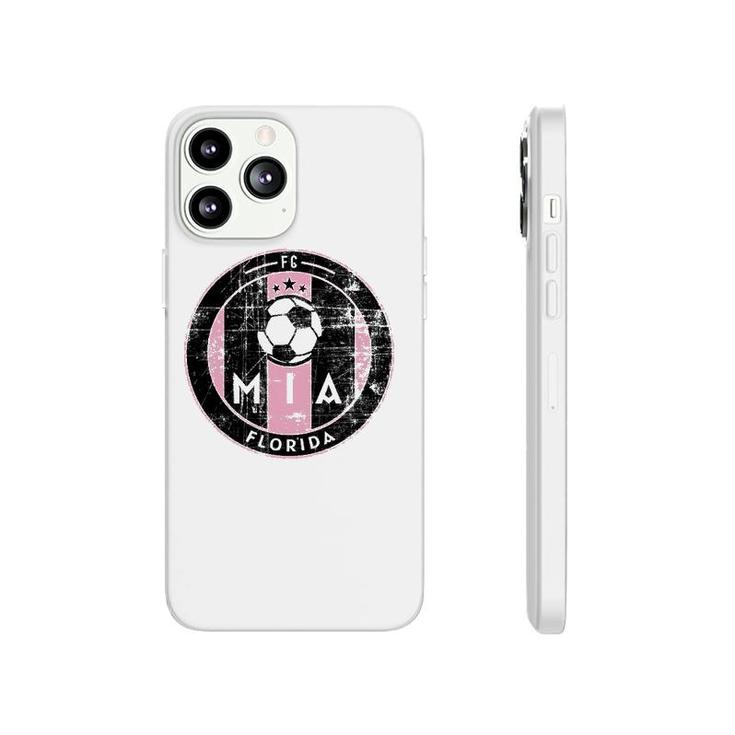 Miami Soccer Jersey Original Design Round Badge Distressed Phonecase iPhone