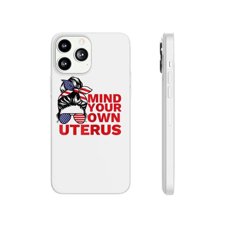 Mind Your Own Uterus Pro Choice Feminist Womens Rights Tee Raglan Baseball Tee Phonecase iPhone