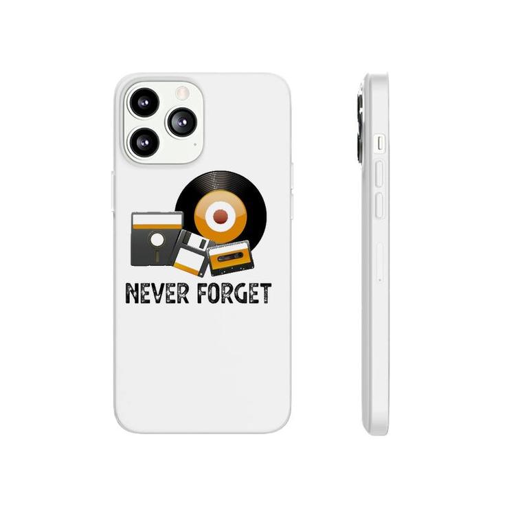 Never Forget Cassette Tape Retro Vintage Disk Old School Phonecase iPhone