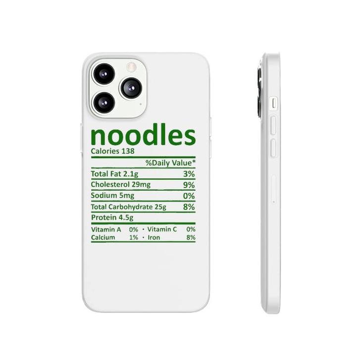 Noodles Nutrition Thanksgiving Costume Food Facts Christmas Phonecase iPhone