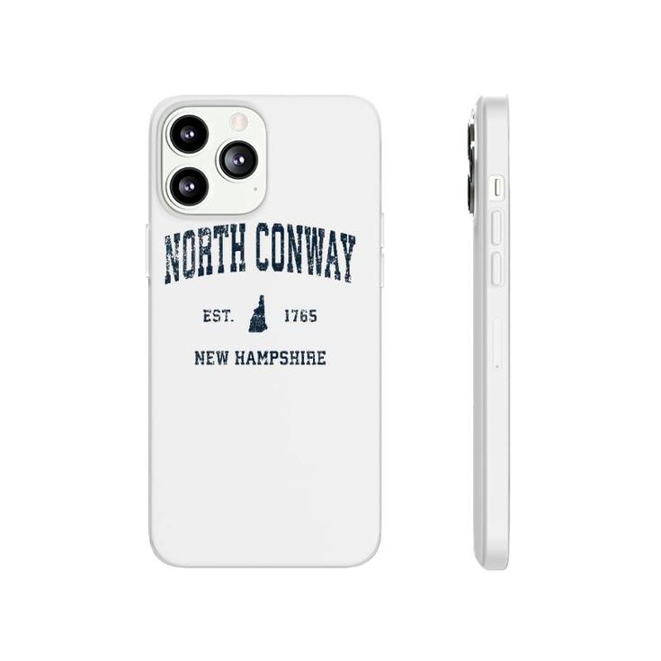 North Conway New Hampshire Nh Vintage Sports Design Navy Pri Phonecase iPhone