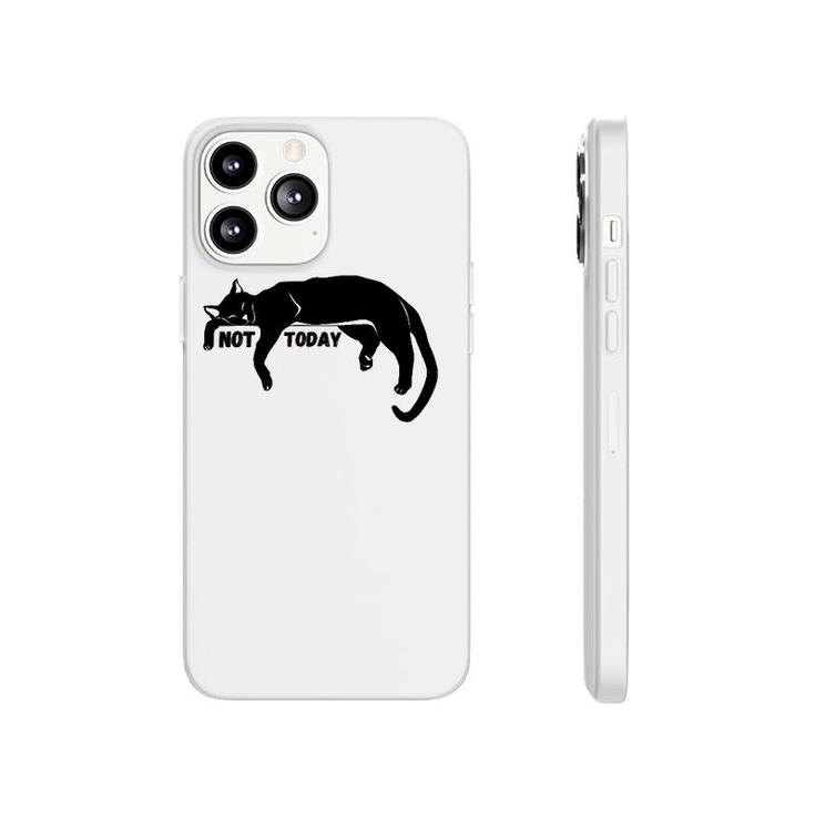 Not Today Lazy Sleepy Kitty Cat Lovers Funny Cute Nope Fun Phonecase iPhone