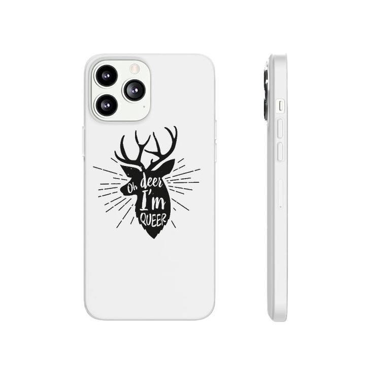 Oh Deer Im Queer Lgbt Pride Gift Gay Lesbian March Phonecase iPhone