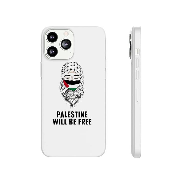 Palestine Will Be Free Gaza Flag Arabic Support Scarf Women Phonecase iPhone