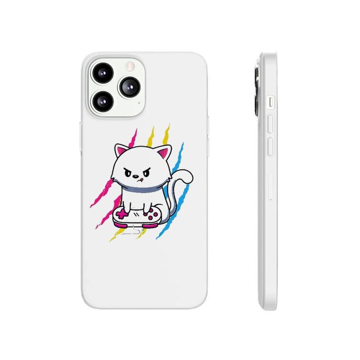 Pansexual Gaymer Geek Pride Lgbt Video Game Lover Gift Cat  Phonecase iPhone