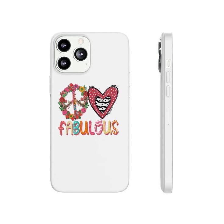 Peace Love Fabulous Symbol Idea For Grandma New Phonecase iPhone