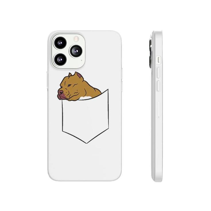 Pitbull In A Pocket Cute Pitbull Dog Phonecase iPhone