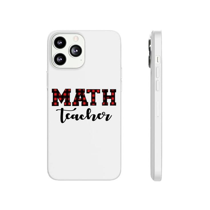 Plaid Math Teacher Cool Awesome Gifts Phonecase iPhone