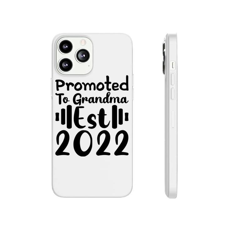 Promoted To Grandma 2022 Black Happy Mothers Day Phonecase iPhone
