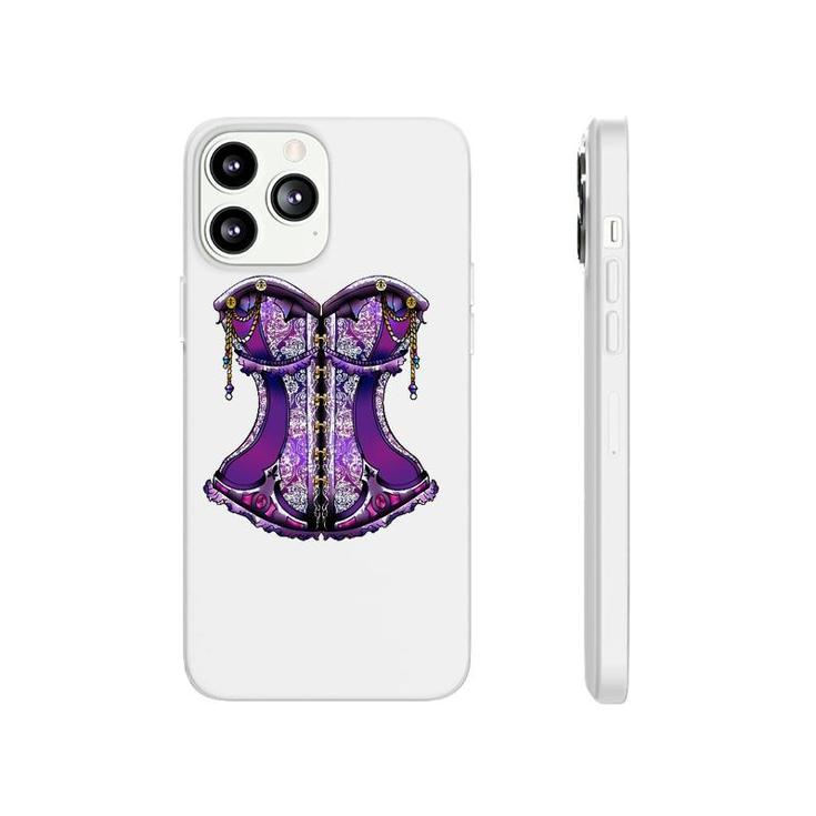 Purple Steampunk Corset Halloween Gift Phonecase iPhone
