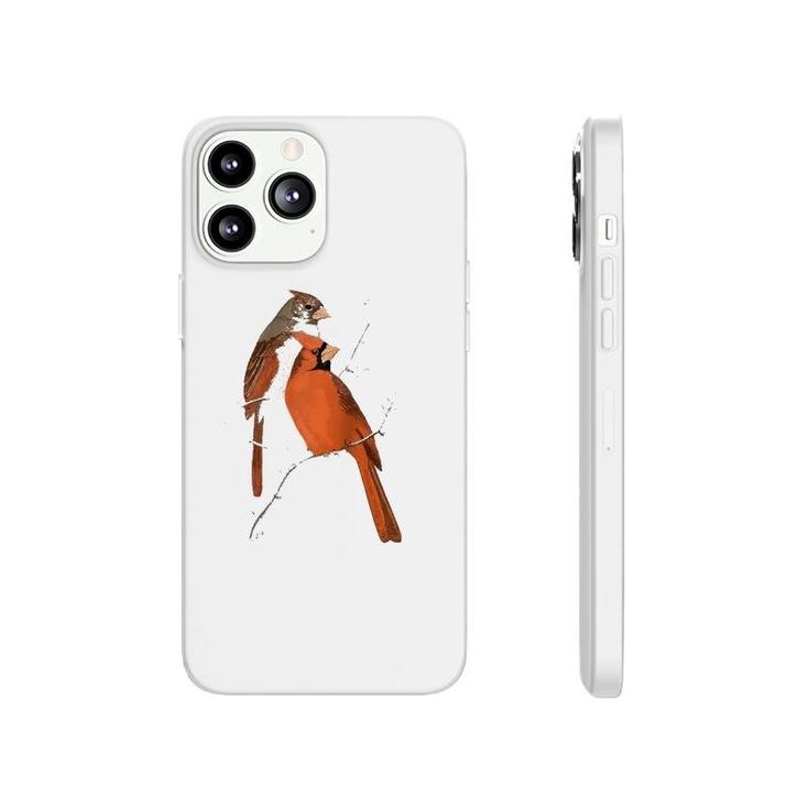 Red Cardinal Bird Male Female Raglan Baseball Tee Phonecase iPhone