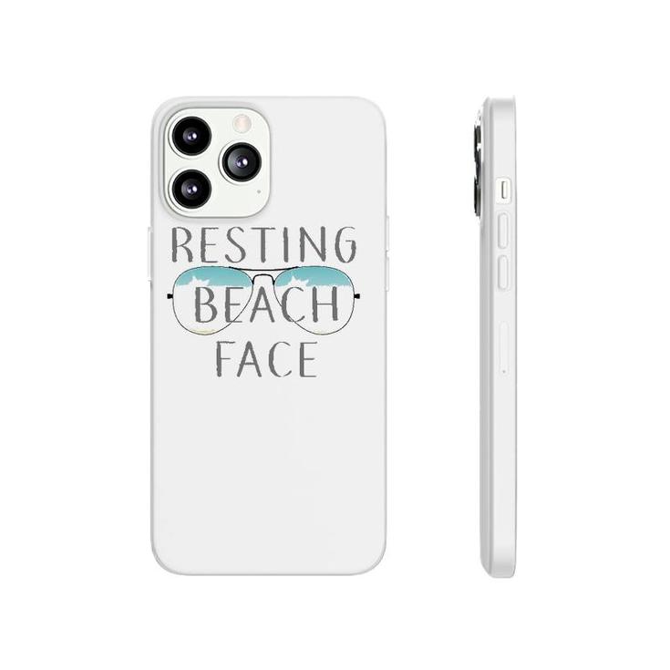 Resting Beach Face Summer Tee  With Sunglasses Phonecase iPhone