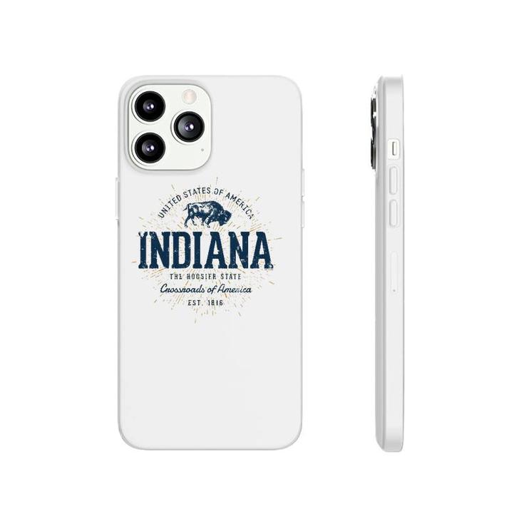 Retro Vintage State Of Indiana Phonecase iPhone
