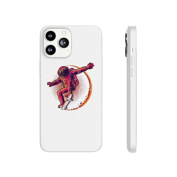 Skateboard Cosmonaut Space Science Gift Funny Astronaut Phonecase iPhone