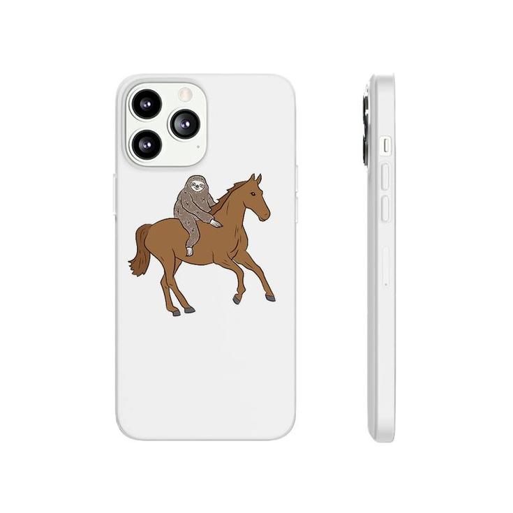 Sloth On Horse Funny Sloth Rides Horse Sloths Lover Phonecase iPhone