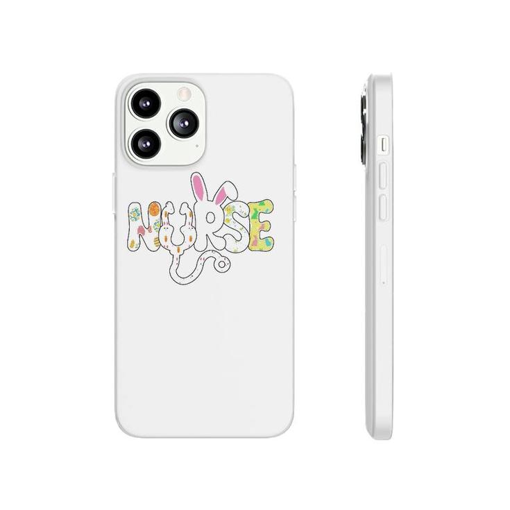 Stethoscope Scrub Nurse Life Easter Day Cute Bunny With Eggs Phonecase iPhone