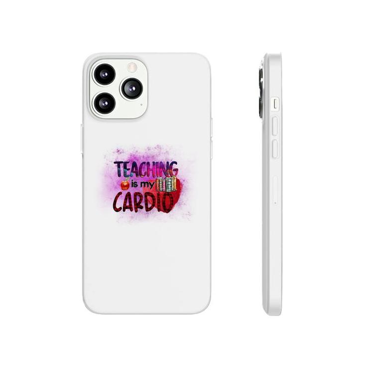 Teaching Is My Cardio Teacher Red Decoration Phonecase iPhone