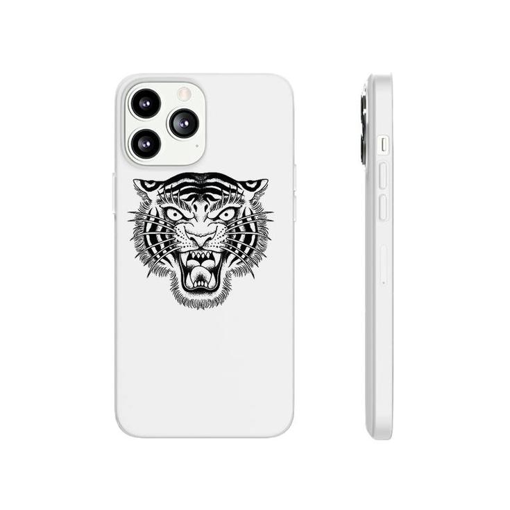Tiger Head Traditional Tattoo Art Graphic Phonecase iPhone