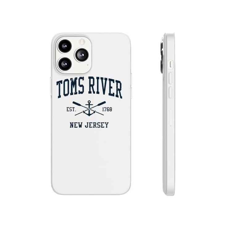 Toms River Nj Vintage Navy Crossed Oars & Boat Anchor Phonecase iPhone