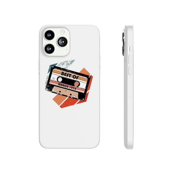 Vintage Best Of March 1972 Cassette Retro Birthday Tape Phonecase iPhone