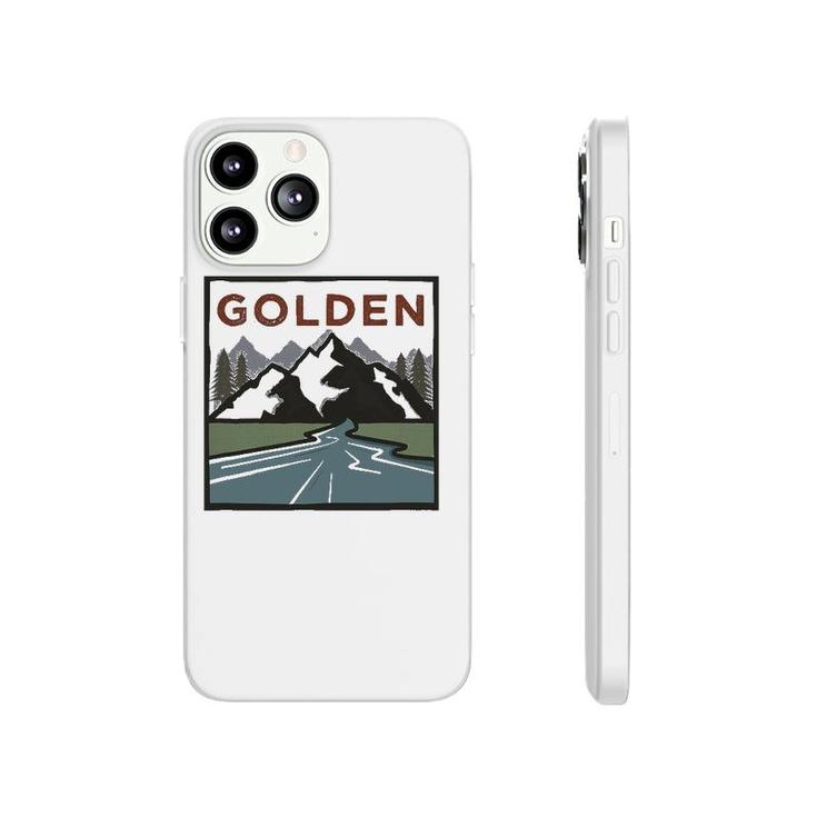 Vintage Golden Colorado Illustration Retro Golden Phonecase iPhone
