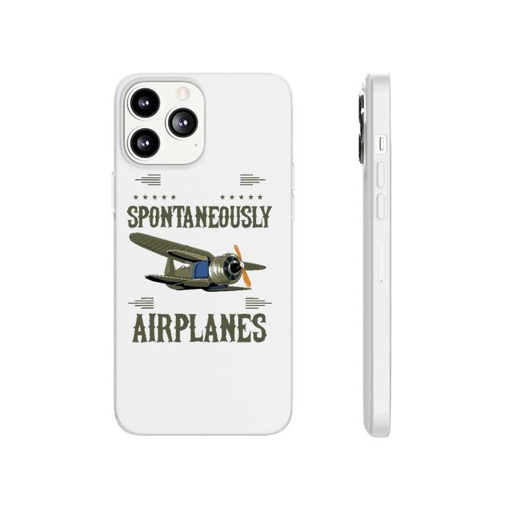 Warning May Spontaneously Talk About Airplanes Pilot Phonecase iPhone