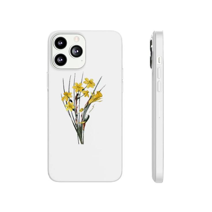 Womens Daffodils Flower Floral Spring Narcissi Flower Happy Easter Phonecase iPhone