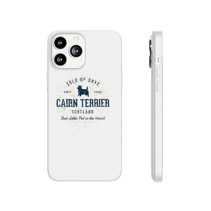 Womens Retro Vintage Cairn Terrier V-Neck Phonecase iPhone