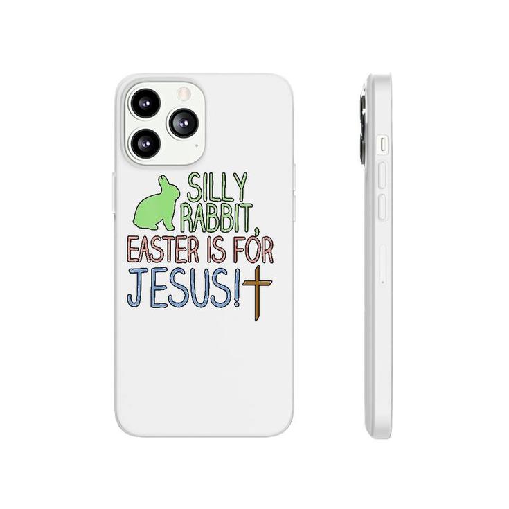Womens Silly Rabbit Easter Is For Jesus Christian Religious V-Neck Phonecase iPhone