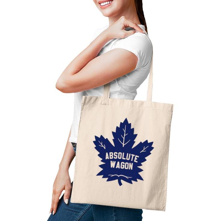 Absolute Wagon Maple Leaf Ice Hockey Lover Tote Bag