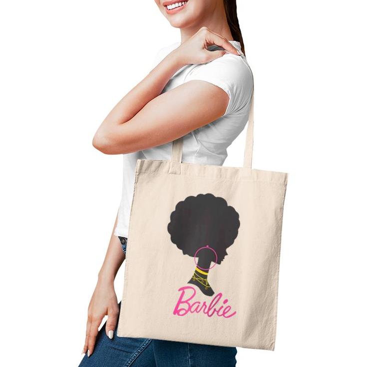 Barbie Afro Barbie Raglan Baseball Tee Tote Bag