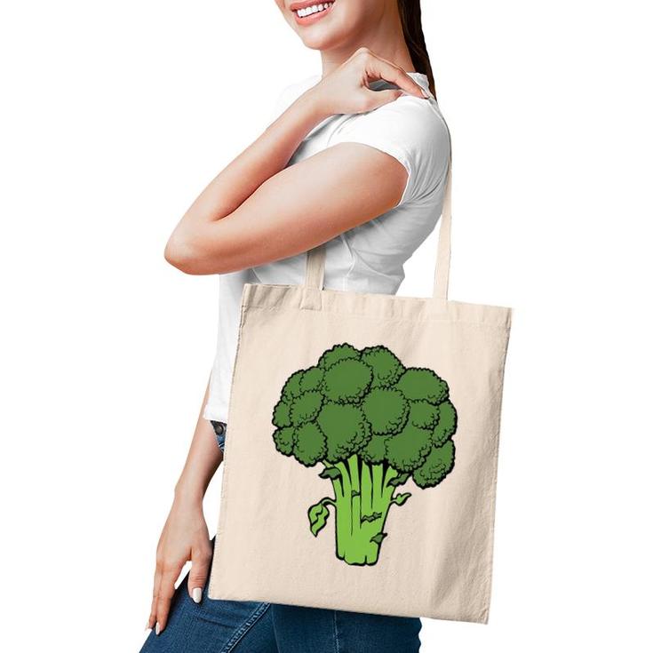 Broccoli Is Life Fun Graphic Vegetable Tote Bag
