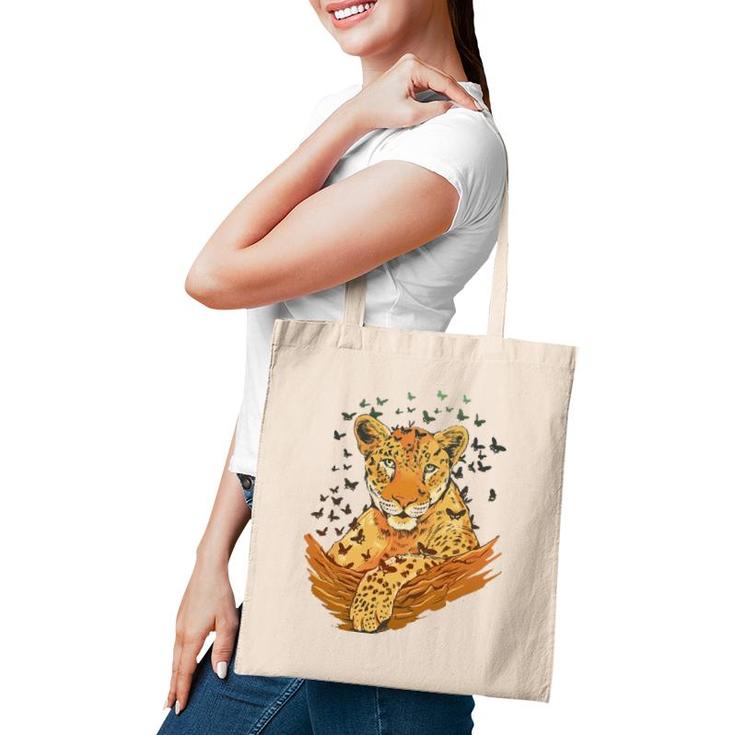 Butterfly Animals Creative Men Gift Leopard Tote Bag