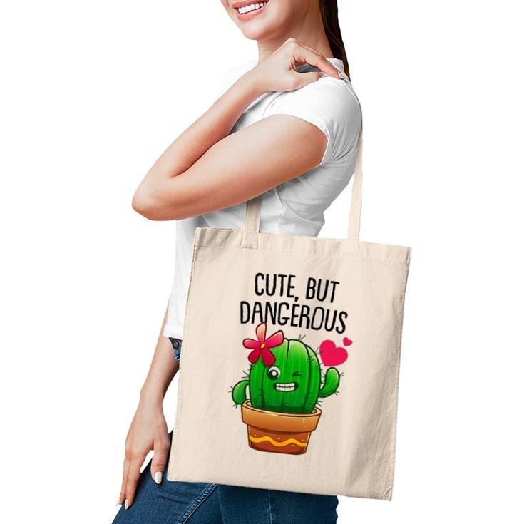 Cute Cactus Gift For Women Girls Plant Lovers Funny Cacti Tote Bag
