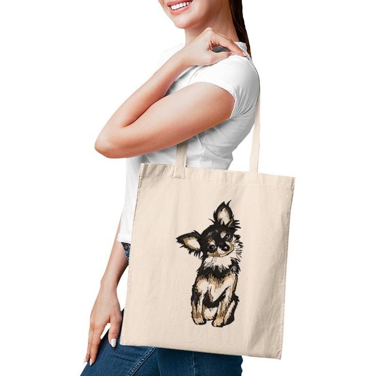 Cute Chihuahua Dog Illustration Chihuahua Owner Tote Bag