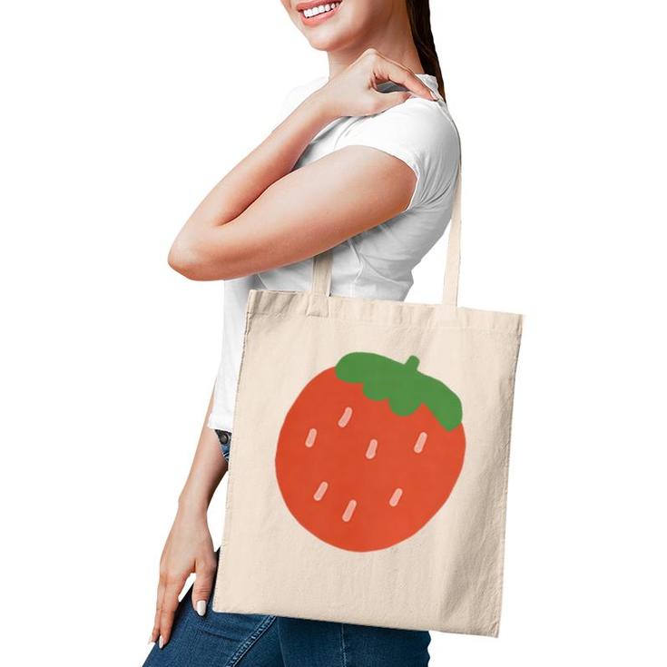 Cute Cottagecore Kawaii Strawberry Aesthetic  Tote Bag