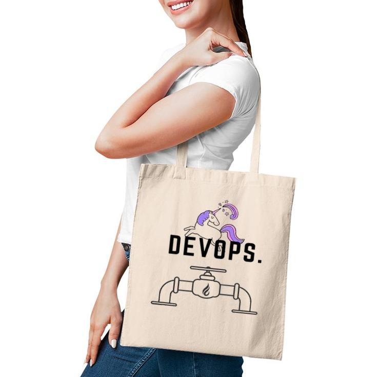 Devops Engineer Unicorn Funny Gift Tote Bag