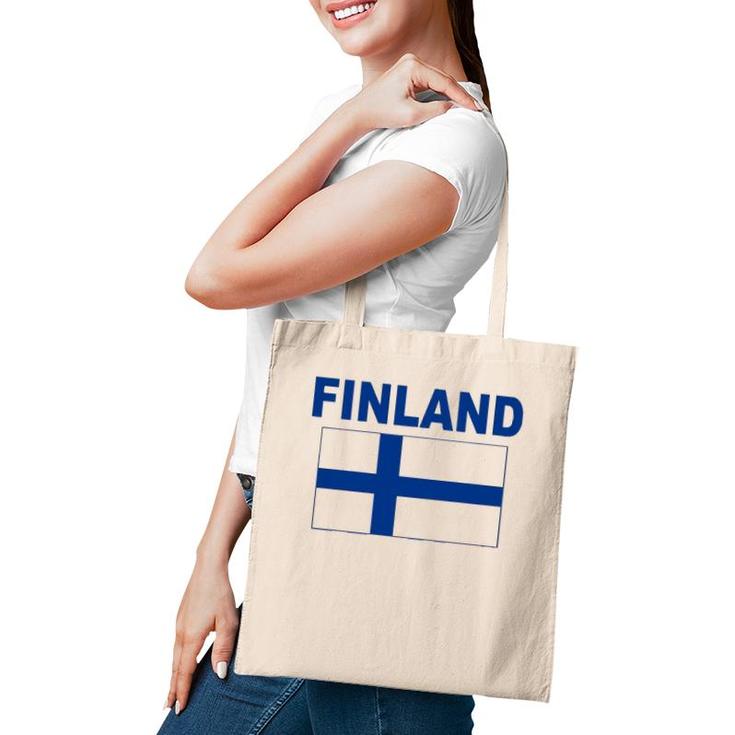 Finland Flag Cool Finnish Suomi Flags Gift Top Tee Tote Bag