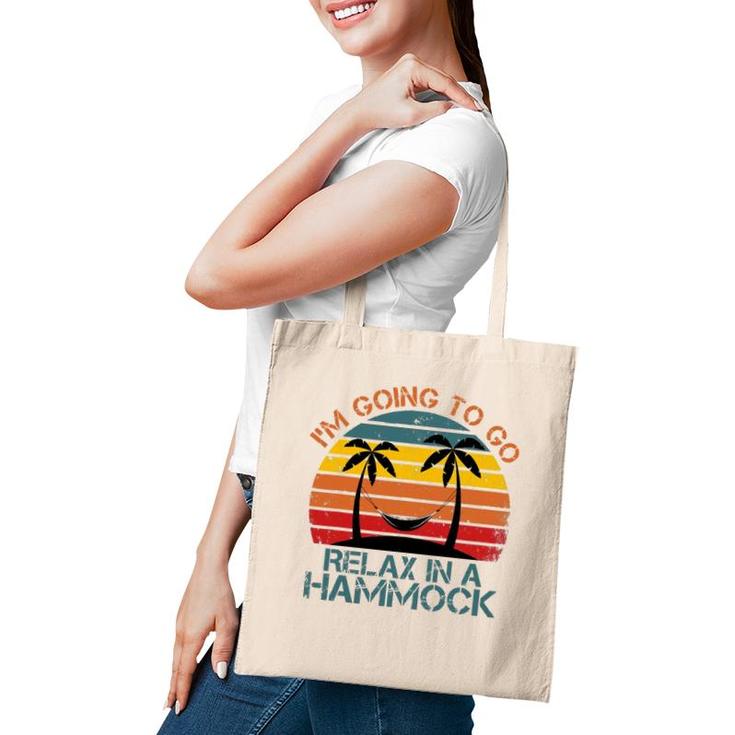 Mens Funny Sunset Hammock Quote Summer Beach Party Cool Hammock Tote Bag