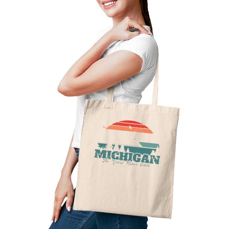 Michigan The Great Lakes State Proud Michigander Tote Bag