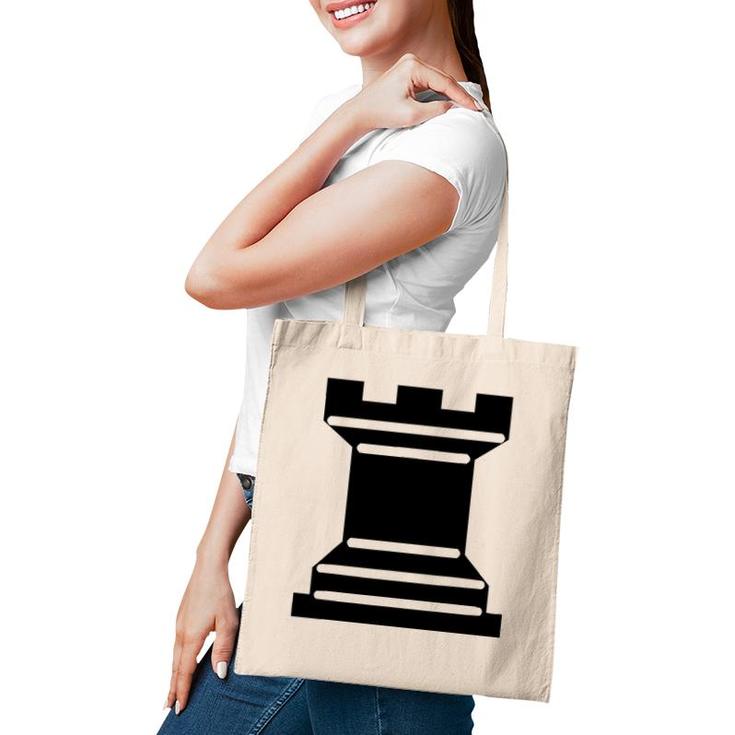 Rook Chess Piece Strategy Board Game Graphic Tee Tote Bag