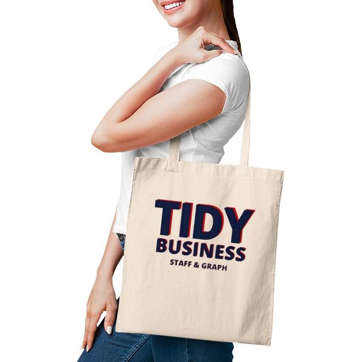 Tidy Business Staff And Graph Tote Bag