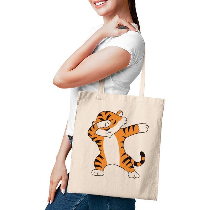 Tiger Dabbing Tiger Fan Tiger Lover Dabbing Tiger Dab  Tote Bag