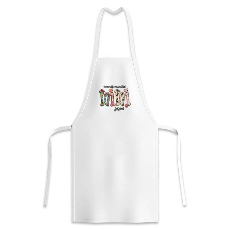Blessed To Be Called Mimi Again Gift For Grandma New Apron