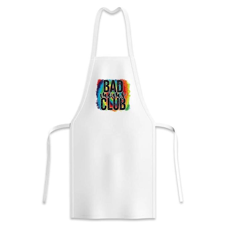 Colorful Bad Moms Club Vintage Mothers Day Apron