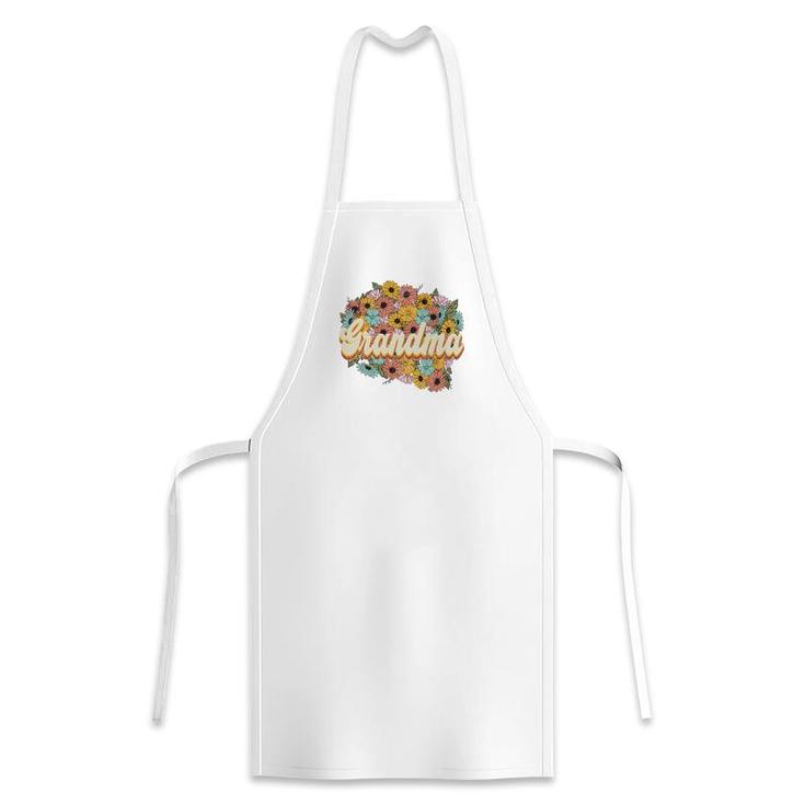 Florals Retro Grandma Flower Vintage Mothers Day Apron