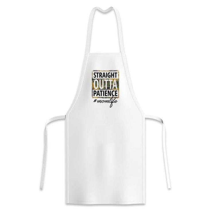 Straight Outta Patience Momlife Vintage Mothers Day Apron