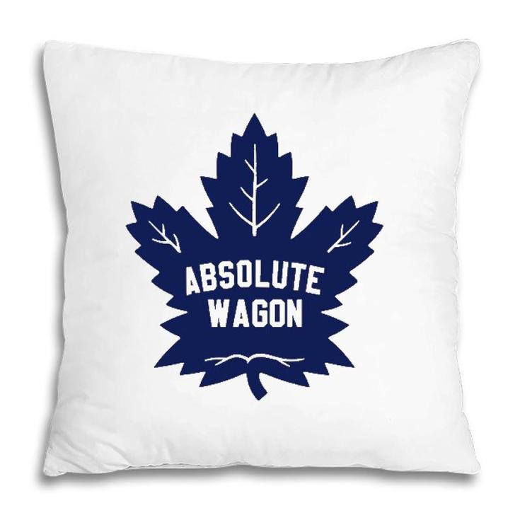 Absolute Wagon Maple Leaf Ice Hockey Lover Pillow