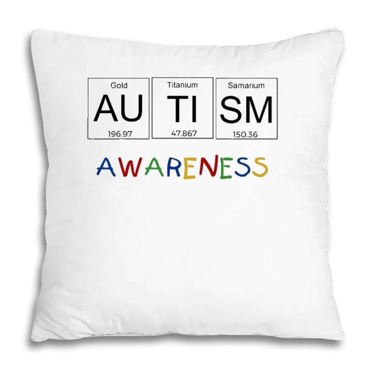 Autism Awareness  Periodic Table Science Pillow