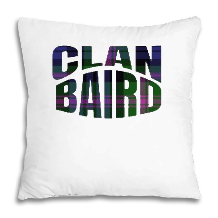 Baird Clan Kilt Tartan Namesake Scotland Pillow